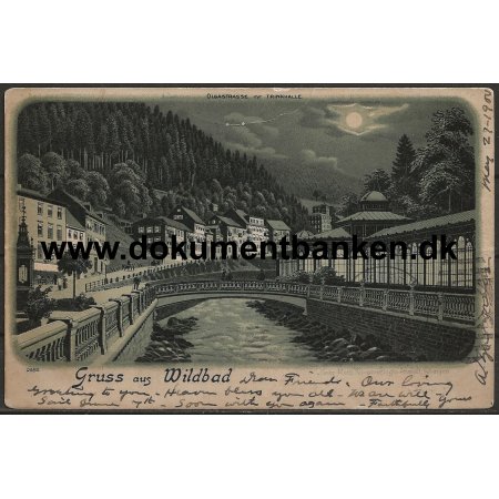 Wildbad Wrttemberg Tyskland Postkort