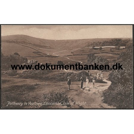 Pathway to Ventnor Luccombe Isle of Wight England Postkort