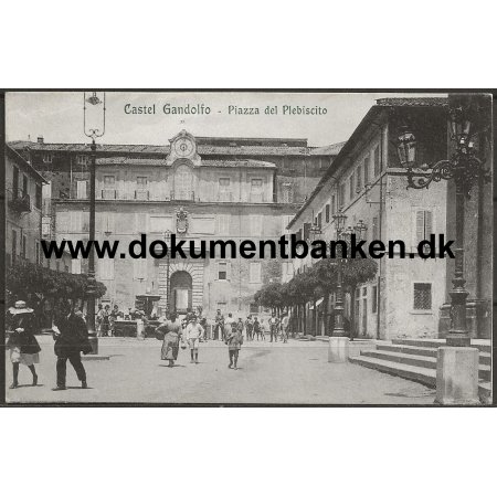 Piazza del Plebiscito Castel Gandolfo Italien Postkort