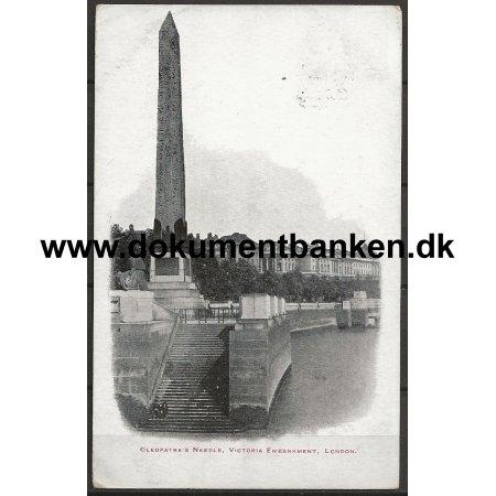 Cleopatra's Needle Victoria Embankment London England Postkort