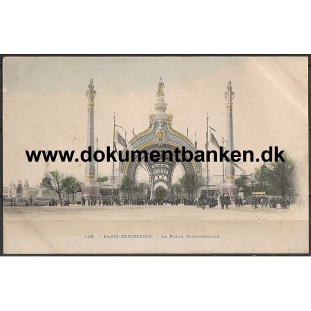 La Porte Monumentale Paris Exposition 1900 Frankrig Postkort