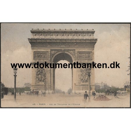 Arc de Triomphe de l'Etoile Paris Frankrig Postkort