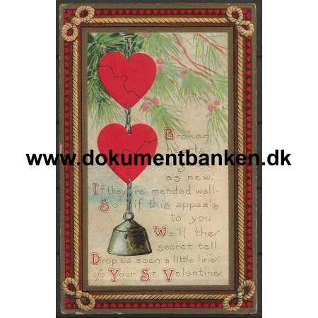 Valentine Card USA Postkort