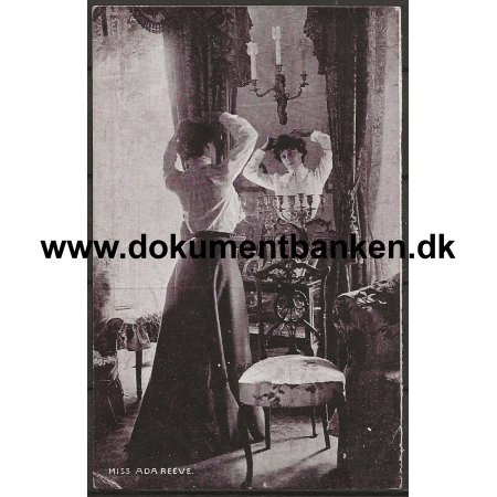 Miss Ada Reeve Engelsk Skuespiller England Postkort