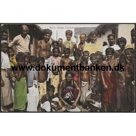 Native Group Colombo Sri Lanka Postkort