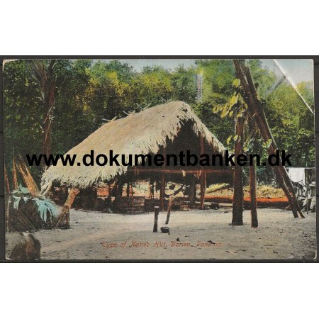 Type of Native Hut Darien Panama Postkort