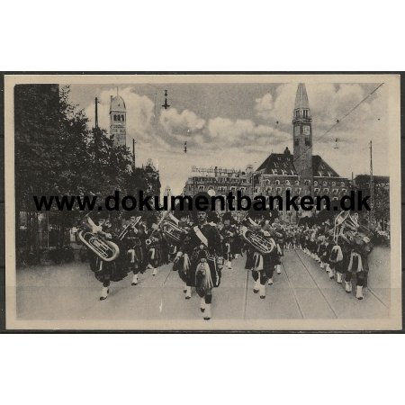 The Gordon Highlanders Rdhuspladsen Kbenhavn Postkort