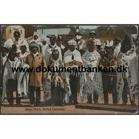 Indian Chiefs British Columbia Canada Postkort