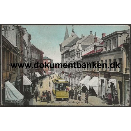 Sndergade Aarhus Jylland Postkort