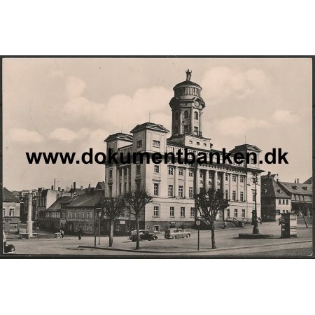  Rathaus Karl-Marx-Platz Zeulenroda-Triebes Tyskland Postkort