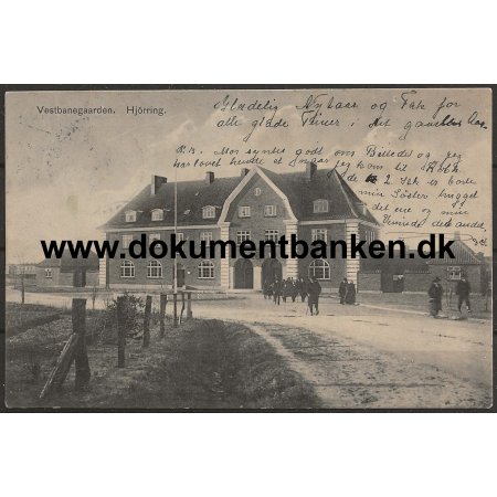 Vestbanegrden Hjrring Jylland Postkort