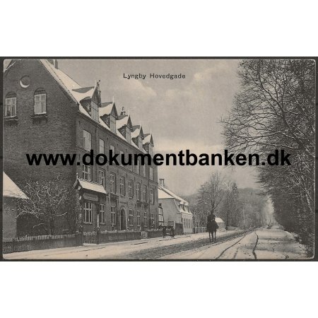Lyngby Hovedgade Lyngby Sjlland Postkort
