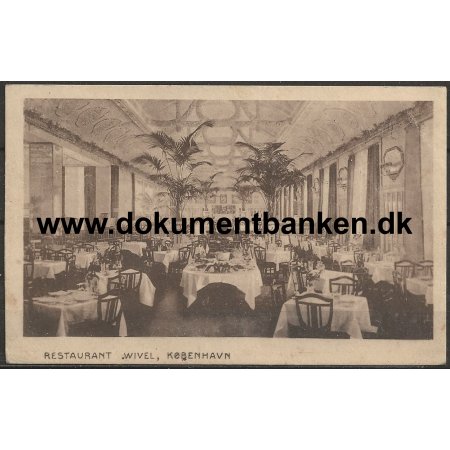 Restaurant Wivel Tivoli Kbenhavn Postkort