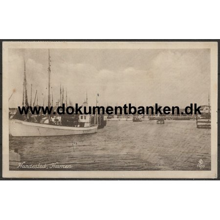 Havnen Hundested Sjlland Postkort