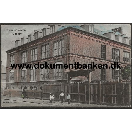 Kommuneskolen Valby Kbenhavn Postkort