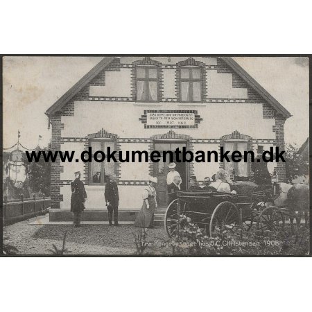 I C Christensens Hus ved Kongebesget 1908 i Hee Jylland