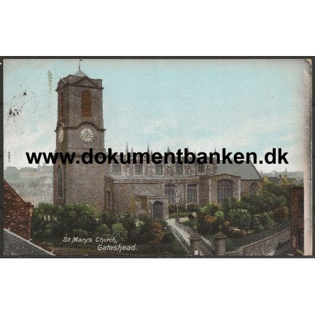 St. Mary's Church Gateshead Guernsey England Postkort