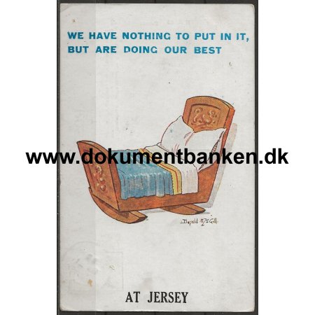 Humrkort Jersey England Postkort