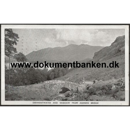 Derwentwater and Skiddaw from Ashness Bridge England Postkort