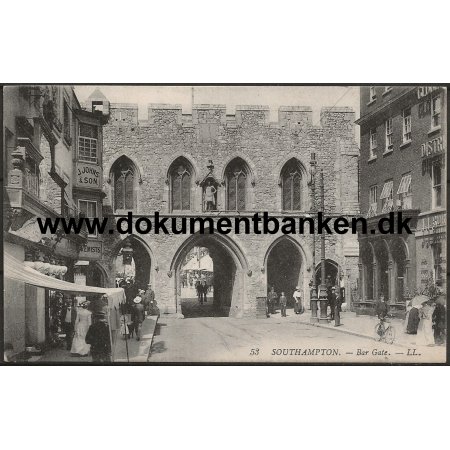 Bar Gate Southampton England Postkort