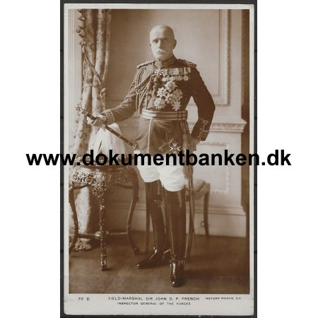 Field-Marshal Sir John D. P. French. Inspector General Of The Forces England Postkort