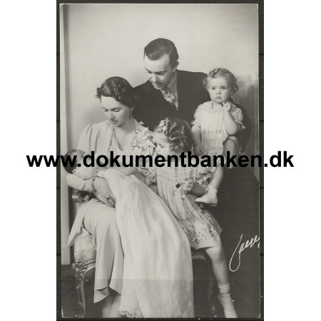 Prinsfamilien p Haga Sverige Postkort