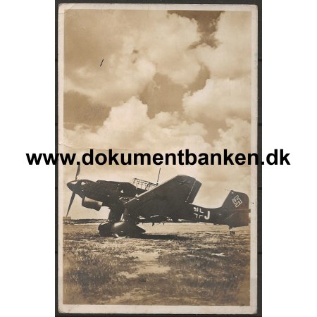 Junkers Ju 87 Tysk kampfly Tysk Luftvben Postkort