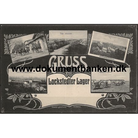 Gruss aus Lockstedter Lager Holstein Tyskland Feldpostkort