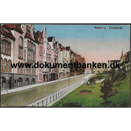 Tosbystrasse Flensburg Tyskland Postkort