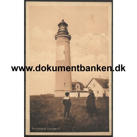 Hirtshals Fyrtrn Jylland Stjernestempel Hirtshals Postkort