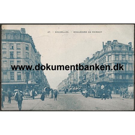 Boulevard du Hainaut Bruxelles Belgien Postkort