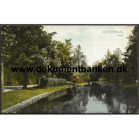 Park Rotterdam Holland Postkort