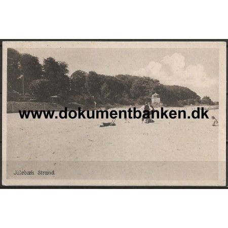 Julebk Strand Hellebk Sjlland Postkort