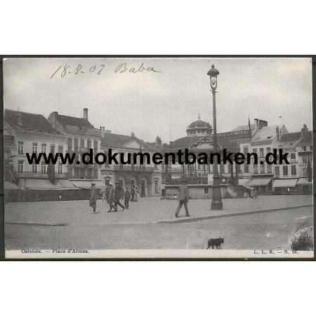 Place d'Armes Ostende Belgien Postkort