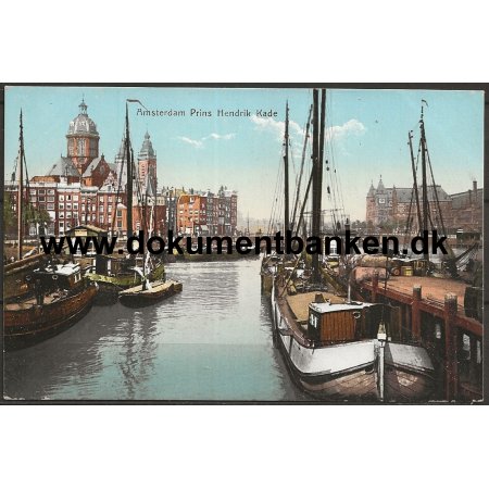 Prins Hendrik Kade Amsterdam Holland Postkort