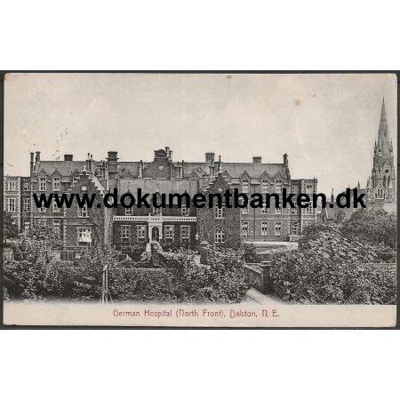 German Hospital Dalton London England Postkort