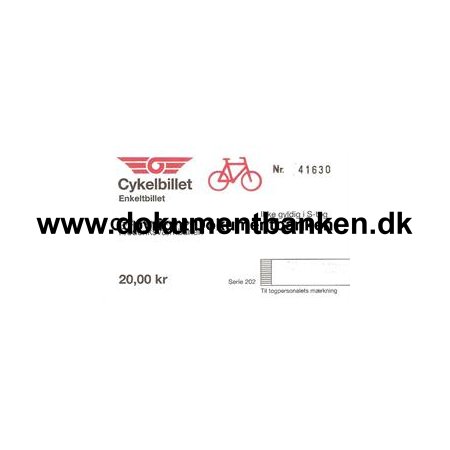 Gribskov- og Frederiksvrkbanen Cykelbillet