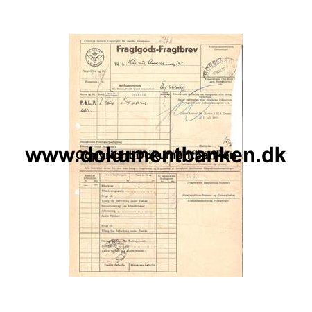 Fragtbrev Horsens til Ejstrup 5 marts 1948
