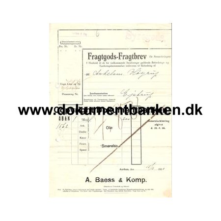 A. Baess & Komp. rhus til Ejstrup 15 december 1930