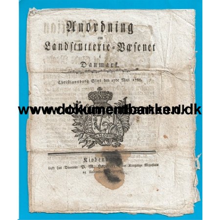 1785 Forordning, Landstutteriet, Vsenet