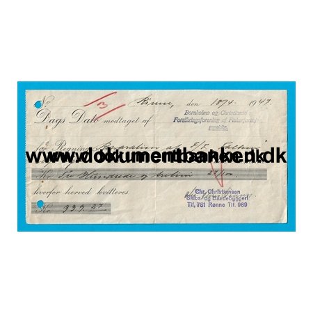 Dags Dato, Dokument, Rnne, Bornholm, 18 april 1947