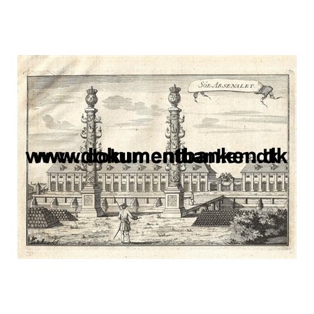 1770, Sarsenalet, Gammelholm, Kbenhavn, Kobberstik