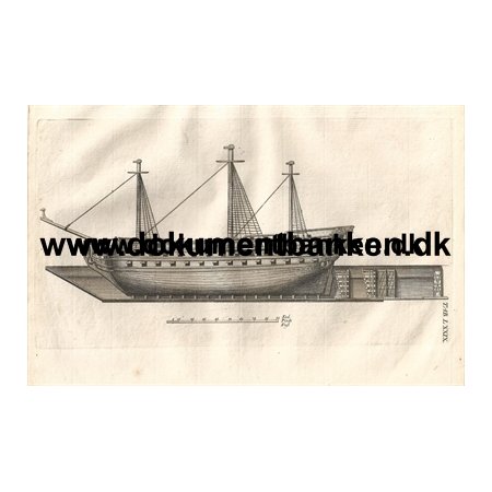 1748, Skibet, Hafnia Hodierna, 3 Kobberstik
