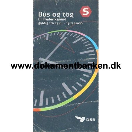 S-tog Bus Mlv - Frederikssund 17 juni - 13 august 2000