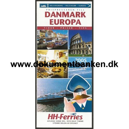 HH-Ferries Helsingr - Helsingborg Sejlplan 2005