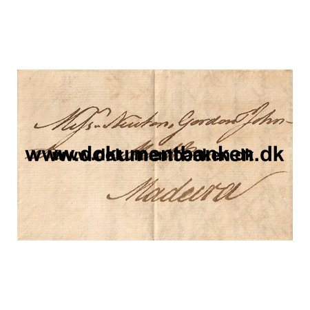 Letter England to Madeira regarding Wine. London 15 october 1782
