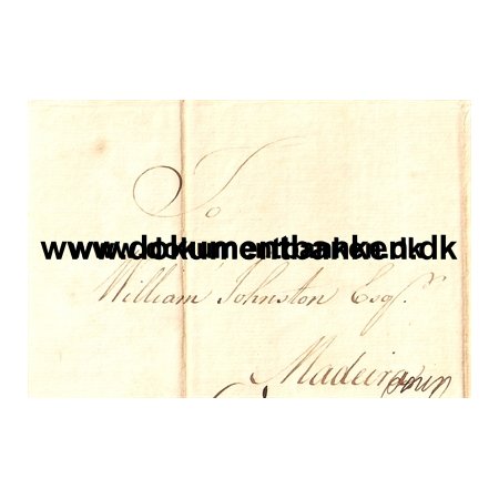 Letter for Madeira. Document England London Regarding Wine. 3 July 1778