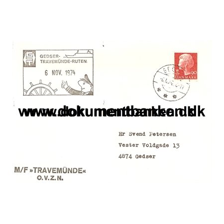 M/F Travemunde. 6 november 1974