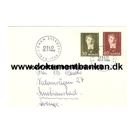 Johan Sverdrup. 1816 - 1966. Norge FDC. 