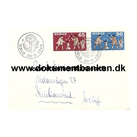 Norsk Hndverk. 1968. Norge FDC. 